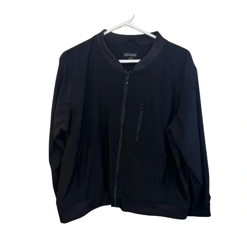 Banana Republic Men’s XL Lightweight Black Bomber Jacket